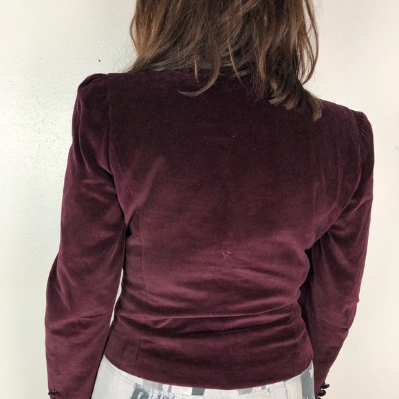 Vintage burgundy smokers jacket union made - Picture 3 of 11